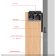 Bộ phụ kiện cửa lùa bóng ma – Cửa trượt tàng hình giảm chấn 2 chiều mã SD5017 Bộ phụ kiện cửa lùa bóng ma – Cửa trượt tàng hình giảm chấn 2 chiều mã SD5017